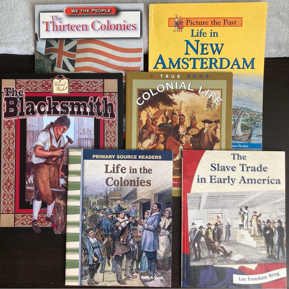 6 Colonial History books